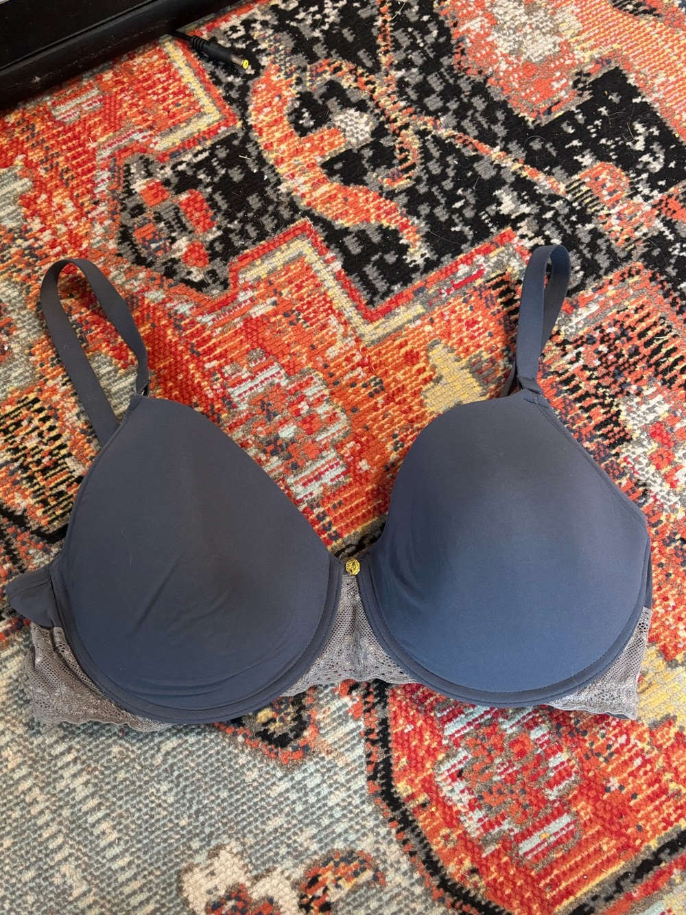 Natori Bliss Perfection Underwire T Shirt Lace Accent Bra 36DD